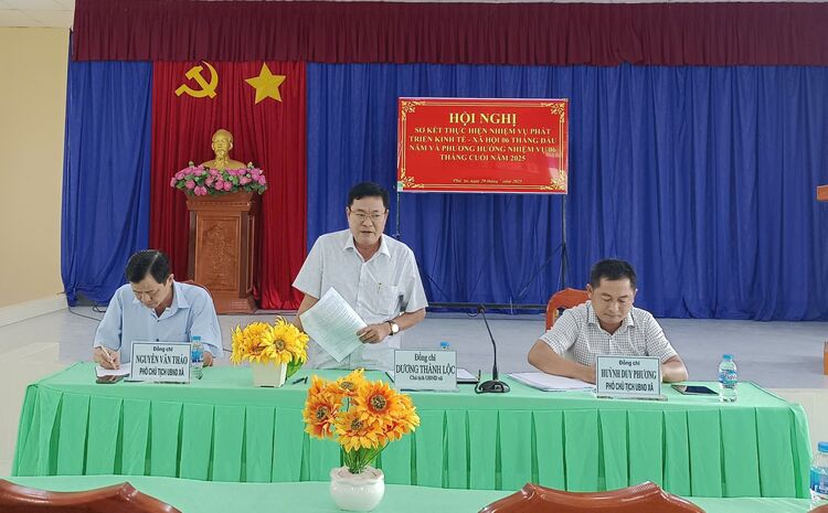 Phu An Commune summarizes the implementation of socio-economic tasks in the first 6 months of 2025