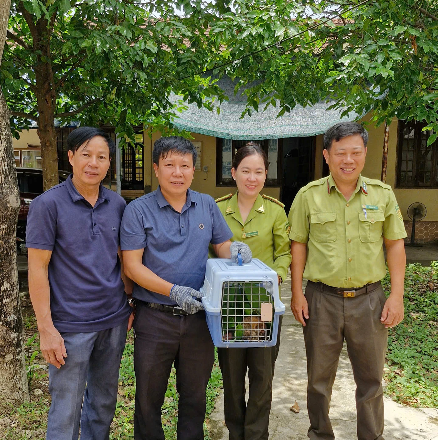 Tiếp nhận các cá thể động vật hoang dã để chăm sóc, cứu hộ