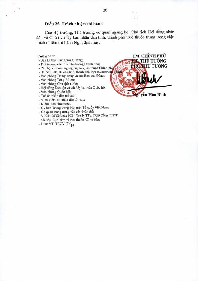 TOÀN VĂN: Nghị định 150/NĐ-CP quy định tổ chức các cơ quan chuyên môn thuộc UBND cấp tỉnh, UBND cấp xã- Ảnh 20.
