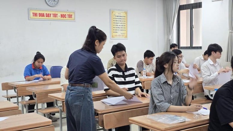 The 2025 university entrance exam is taking place in a special context: high school graduation scores are highly differentiated - Photo: VGP/Thu Trang