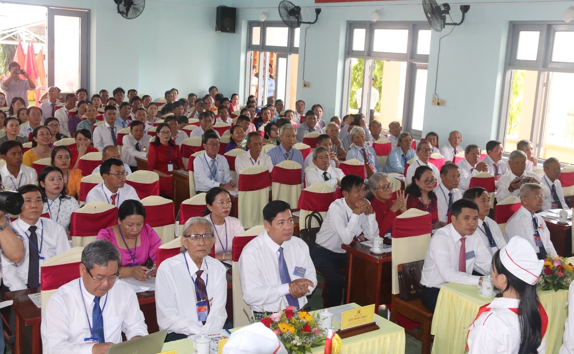 Quang cảnh Đại hội đại biểu Đảng bộ xã Hồng Thái