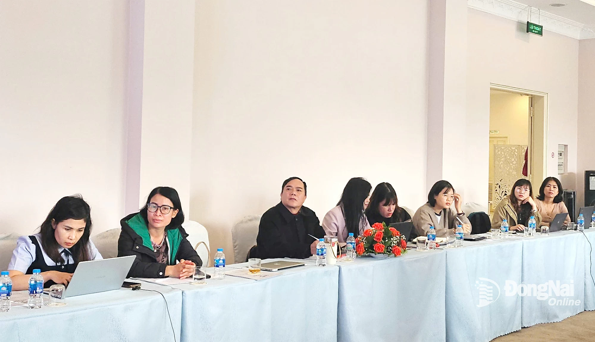 Học viên tham gia lớp học sáng 29-7. Ảnh: Ngọc Liên