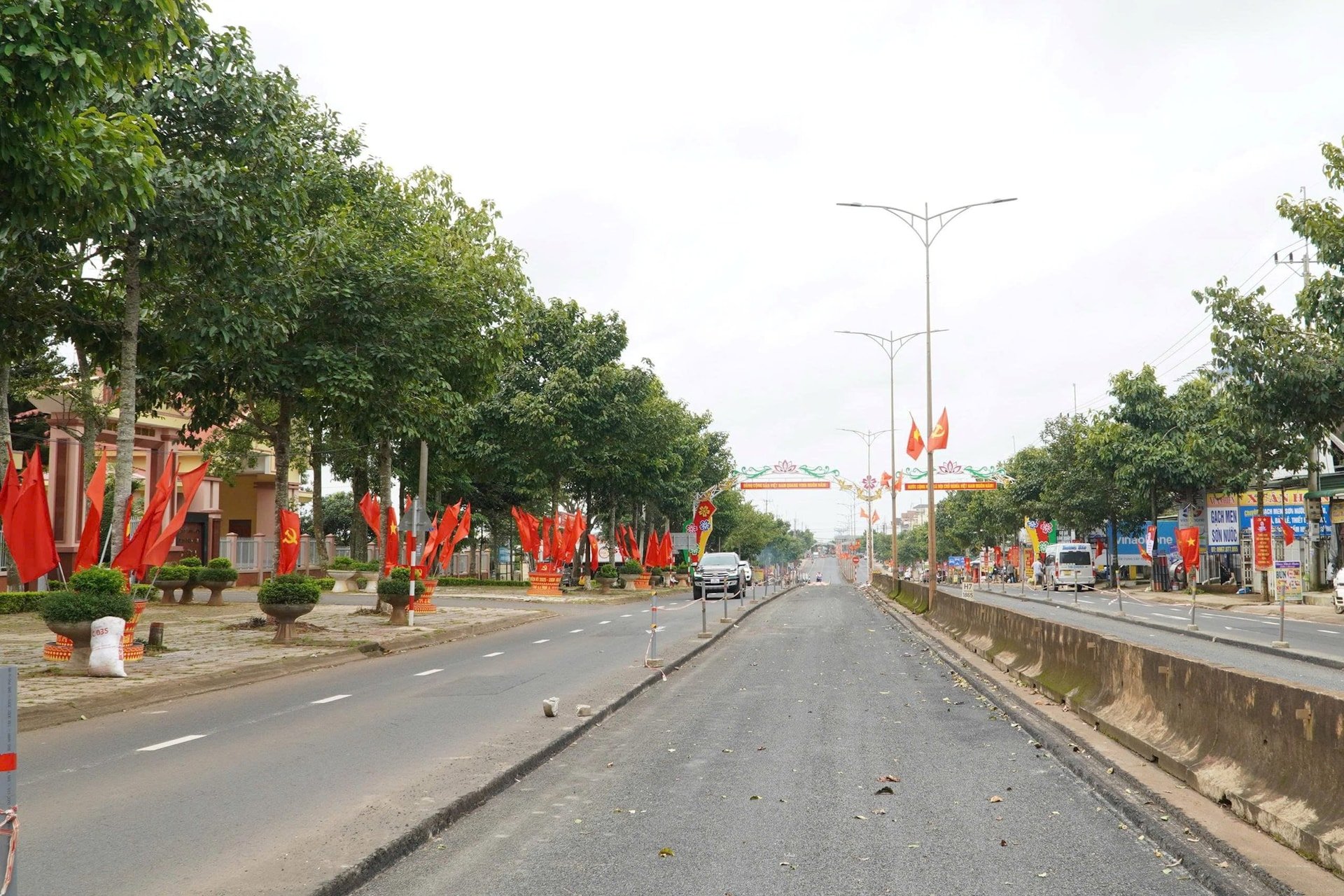 Hạ tầng giao thông của xã Đức An ngày càng được hoàn thiện, tạo diện mạo khang trang, hiện đại cho địa phương