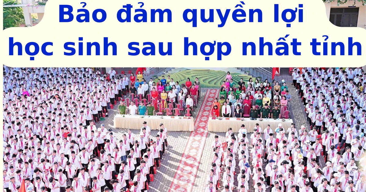 Bảo đảm quyền lợi học sinh sau hợp nhất tỉnh