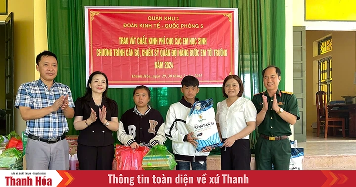 ក្រុមការពារសេដ្ឋកិច្ចទី៥ បានផ្តល់រង្វាន់ជាង ៣៤០លានដុង ដើម្បីជួយដល់និស្សិតជនជាតិភាគតិចក្នុងកាលៈទេសៈលំបាក ជាពិសេស។