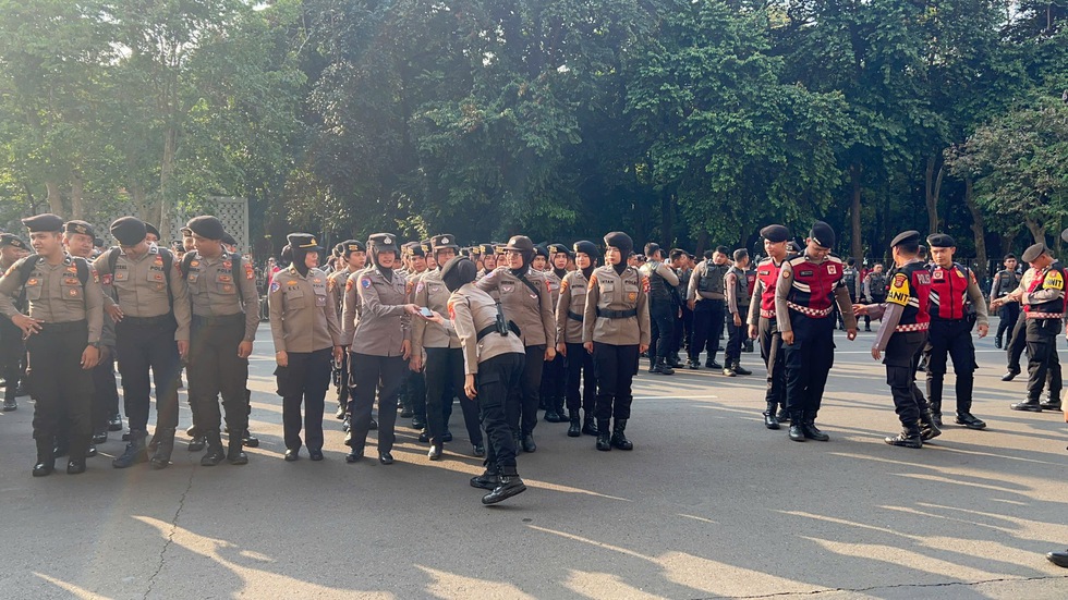 Cảnh sát và đặc nhiệm rất đông, chung kết U.23 Indonesia đại chiến Việt Nam cực nóng!  - Ảnh 3.