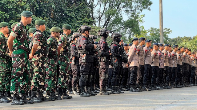 Cảnh sát và đặc nhiệm rất đông, chung kết U.23 Indonesia đại chiến Việt Nam cực nóng!  - Ảnh 2.
