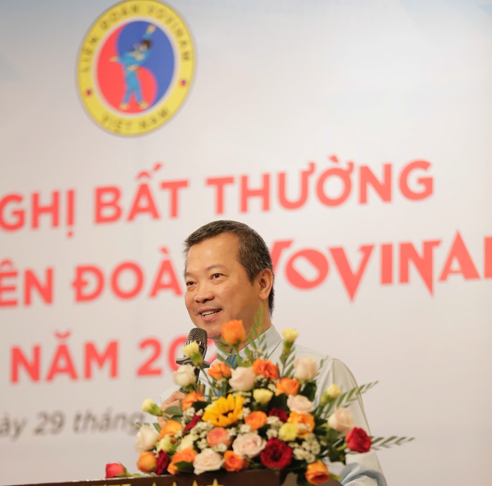Võ sư Trần Văn Mỹ được bầu làm Chủ tịch LĐ Vovinam Việt Nam - Ảnh 1.
