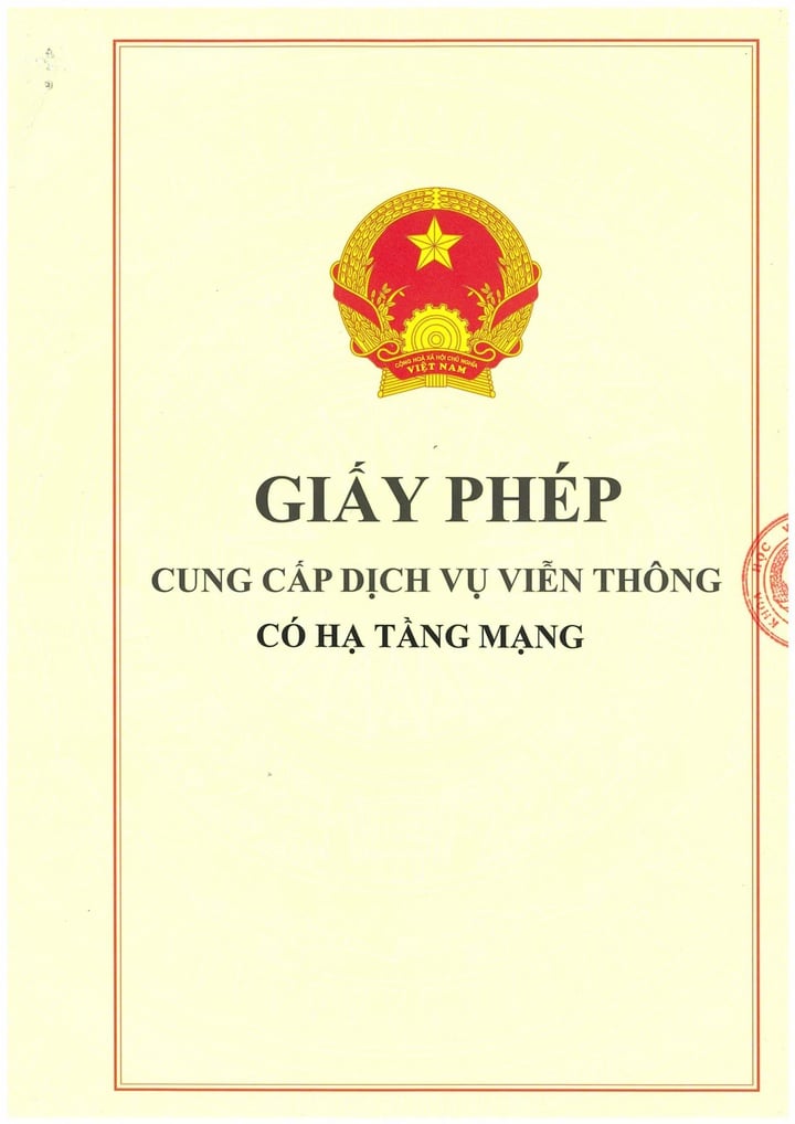 Giấy phép cung cấp dịch vụ viễn thông có hạ tầng mạng cho Công ty Cổ phần Viễn thông Di động Vietnamobile - Ảnh 1.
