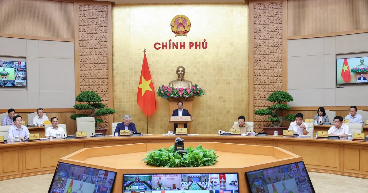 Thủ tướng chủ trì hội nghị trực tuyến Chính phủ với 34 tỉnh thành và hơn 3.300 xã, phường, đặc khu