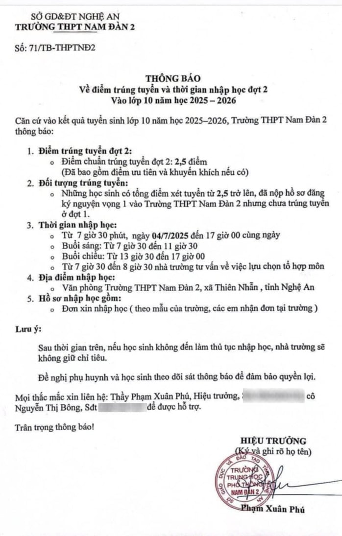 Chỉ cần 2,5 điểm trúng tuyển vào lớp 10 - Ảnh 1.
