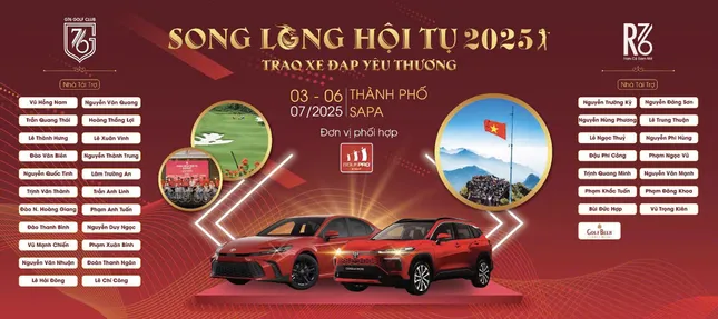 ការប្រកួតវាយកូនហ្គោល Song Long Hoi Tu ឆ្នាំ 2025 ទាក់ទងនឹងការធ្វើដំណើរសប្បុរសធម៌នៅតំបន់ខ្ពង់រាប រូបថត ១