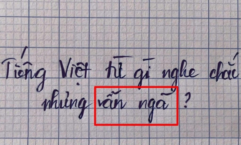 Từ nào trong Tiếng Việt chắc chắn nhưng vẫn ngã?