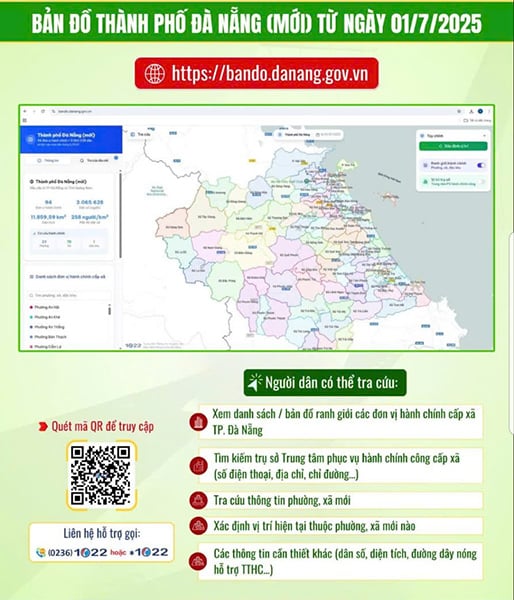 Bản đồ số TP Đà Nẵng mới.