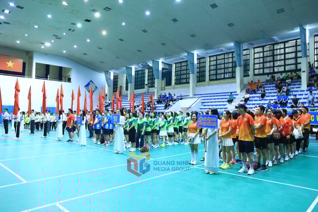 Ngày hội Văn hóa thể thao công nhân, viên chức, lao động tỉnh Quảng Ninh lần thứ XIII, năm 2025 tại Nhà Thi đấu Thể dục Thể thao tỉnh. Ảnh: Việt Anh