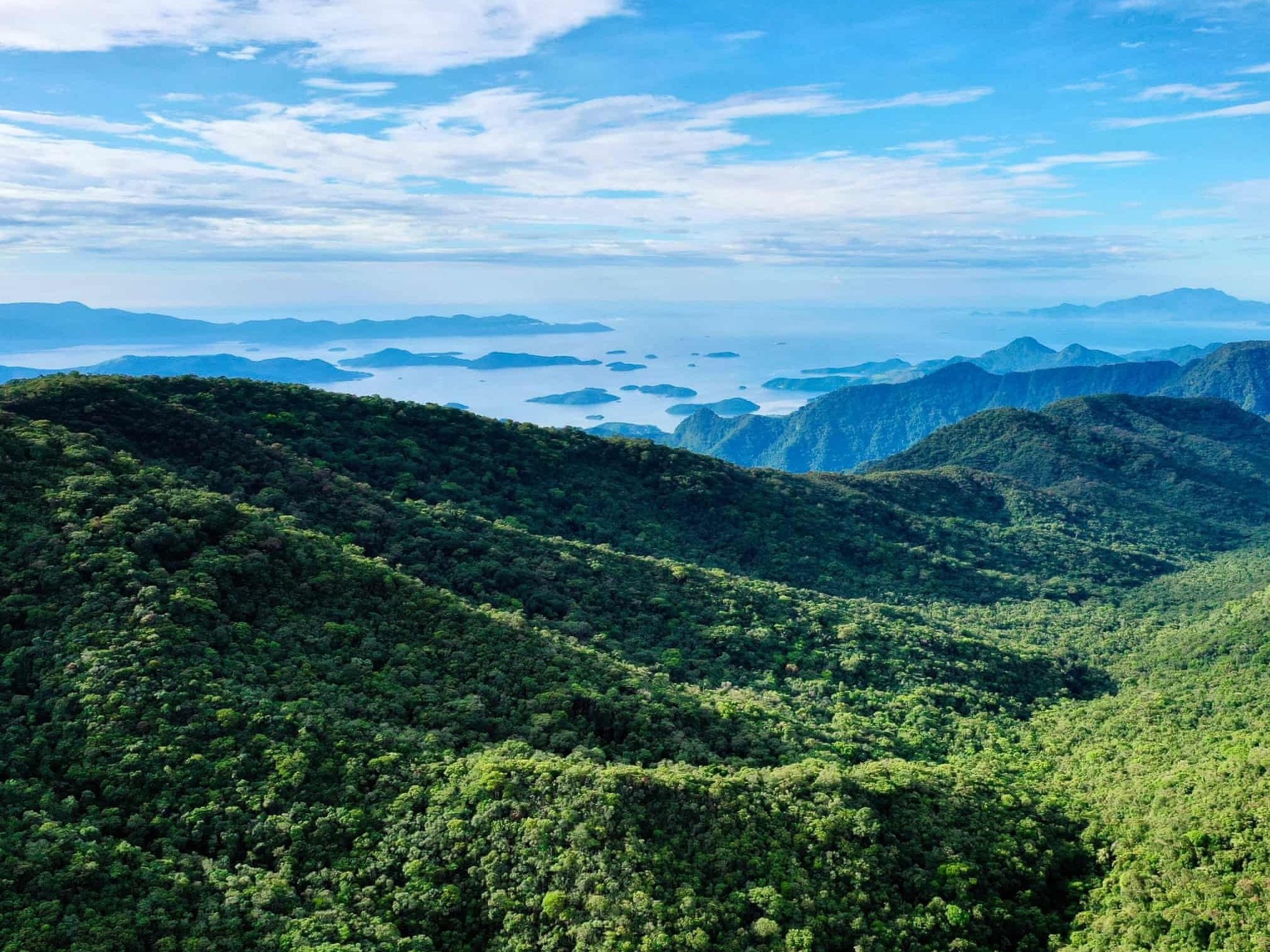 &quot;Đây là khu vực Serra da Bocaina, nằm giữa São Paulo và Rio de Janeiro. Nơi này là một trong những mảnh rừng nhiệt đới Đại Tây Dương còn được bảo tồn tốt nhất ở Brazil, hiện rất cần được bảo vệ khẩn cấp. Bức ảnh được chụp bằng flycam&quot;. Ảnh: Roberto Newton Carneiro.