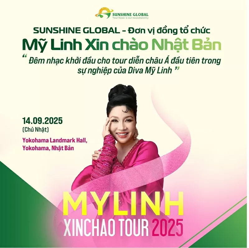 SUNSHINE GLOBAL đồng hành tổ chức Concert “Mỹ Linh Xin Chào Nhật Bản”.