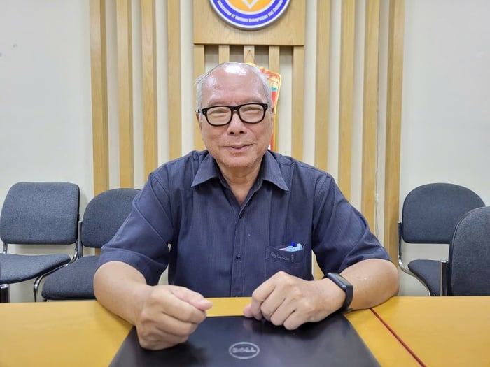 TS. Lê Viết Khuyến, Phó Chủ tịch Hiệp hội Các trường đại học, cao đẳng Việt Nam       Ảnh: Hưng Anh