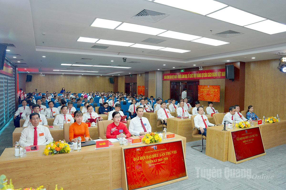 Đồng chí Trần Việt Hùng, Phó Bí thư Đảng ủy UBND tỉnh và đại biểu dự Đại hội.