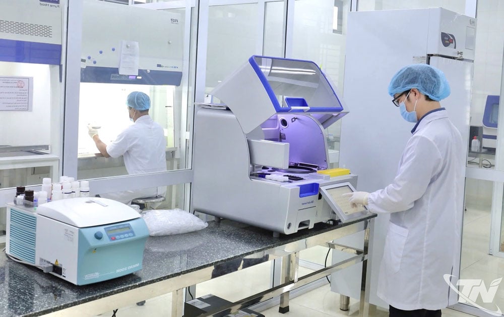 Giám định ADN tại Trung tâm Pháp y tỉnh Thái Nguyên.