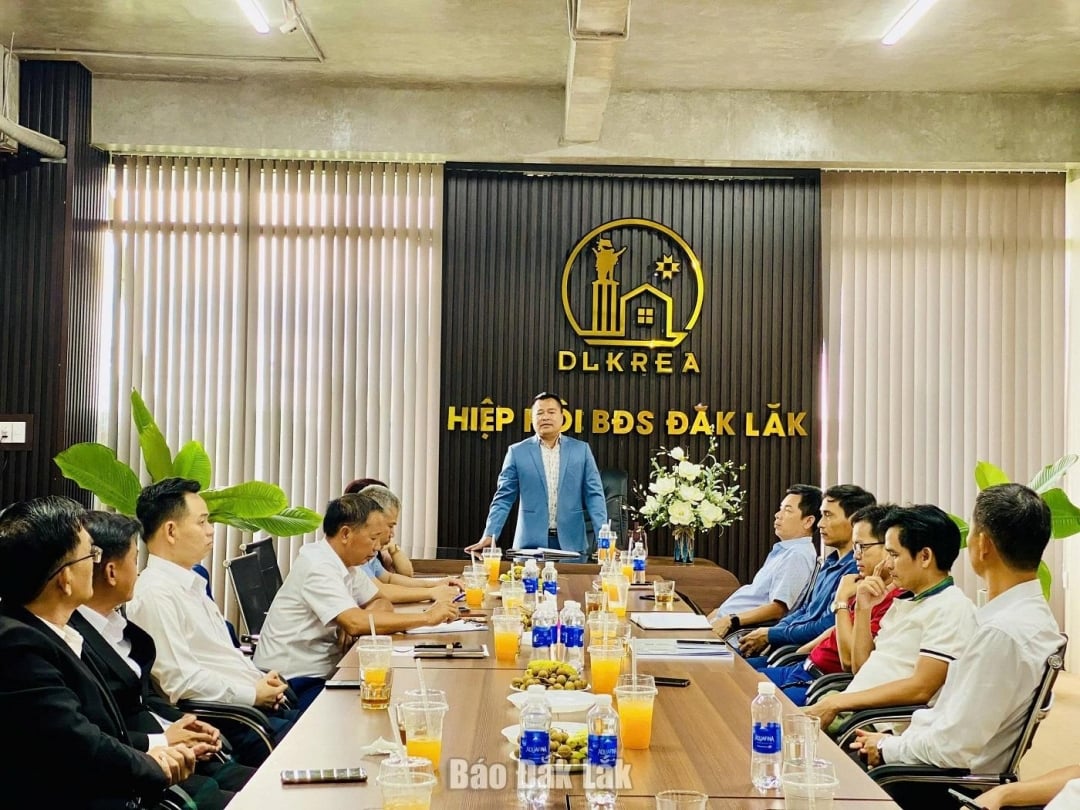 Ông Nguyễn Văn Kế, Chủ tịch Hiệp hội chủ trì cuộc họp BCH