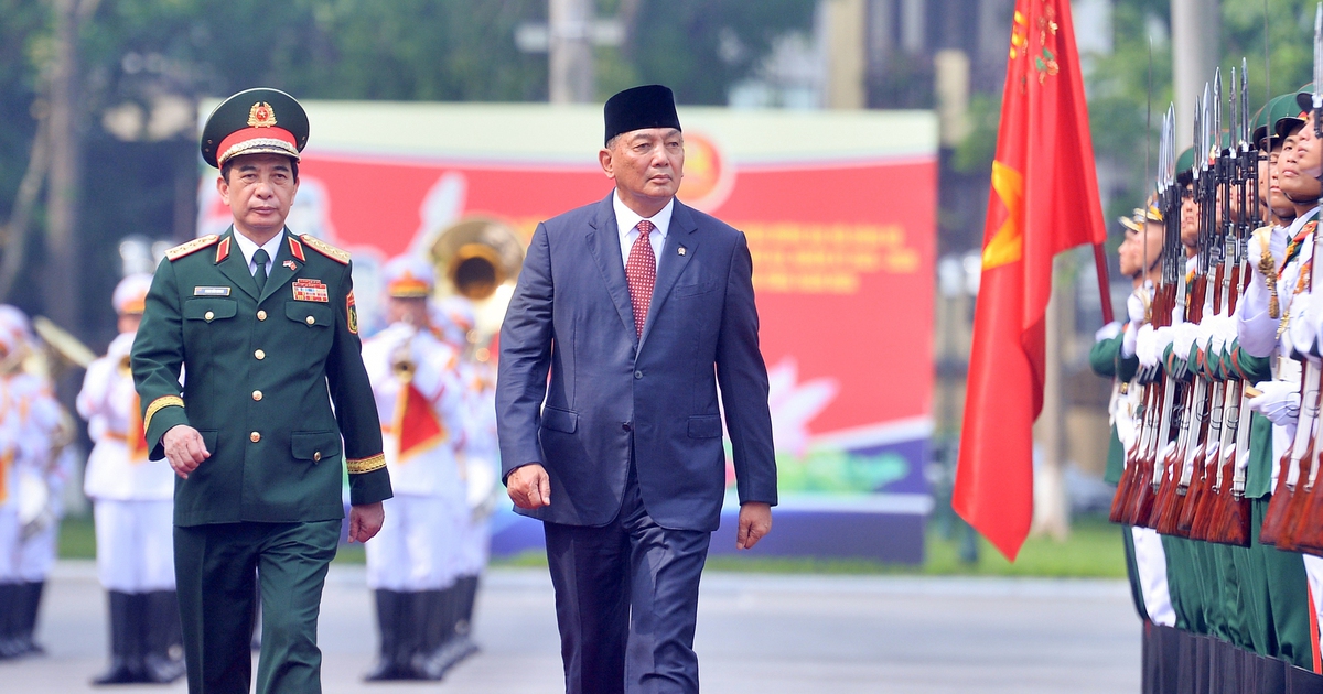 Đại tướng Phan Văn Giang hội đàm với Bộ trưởng Quốc phòng Indonesia
