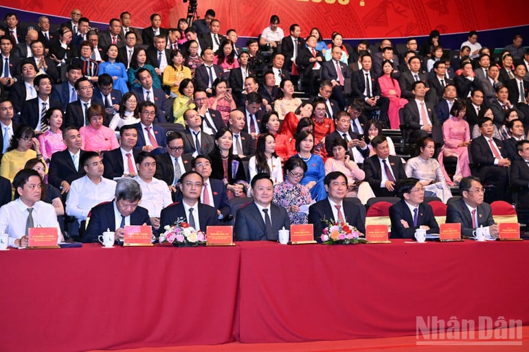 Delegierte beim 12. Kongress des Komitees der Vietnam Television Party für die Amtszeit 2025–2030. (Foto: Tran Hai)
