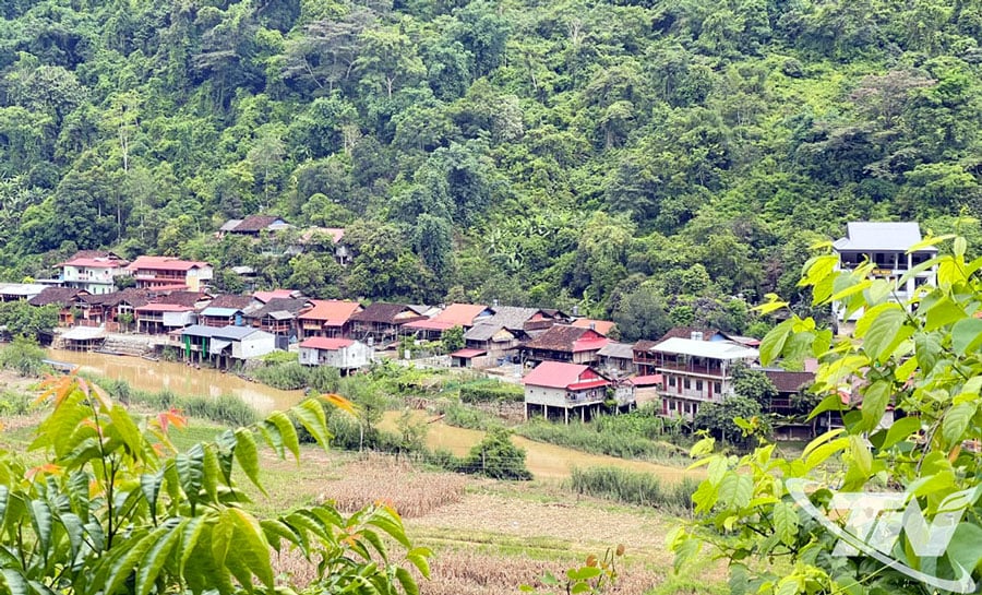 タイグエン省バベー村パクゴイ村の一角。