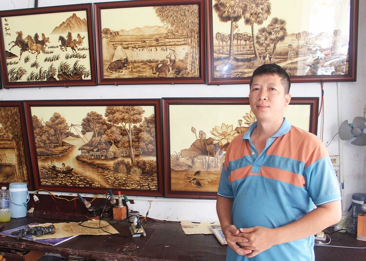 Nghệ thuật lá thốt nốt khởi nghiệp từ bản sắc