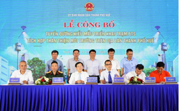 Lễ công bố tuyến đường kiểu mẫu triển khai trạm BTS tích hợp thân thiện môi trường trên địa bàn thành phố Huế - Ảnh 5.
