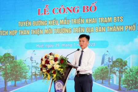 Lễ công bố tuyến đường kiểu mẫu triển khai trạm BTS tích hợp thân thiện môi trường trên địa bàn thành phố Huế - Ảnh 2.