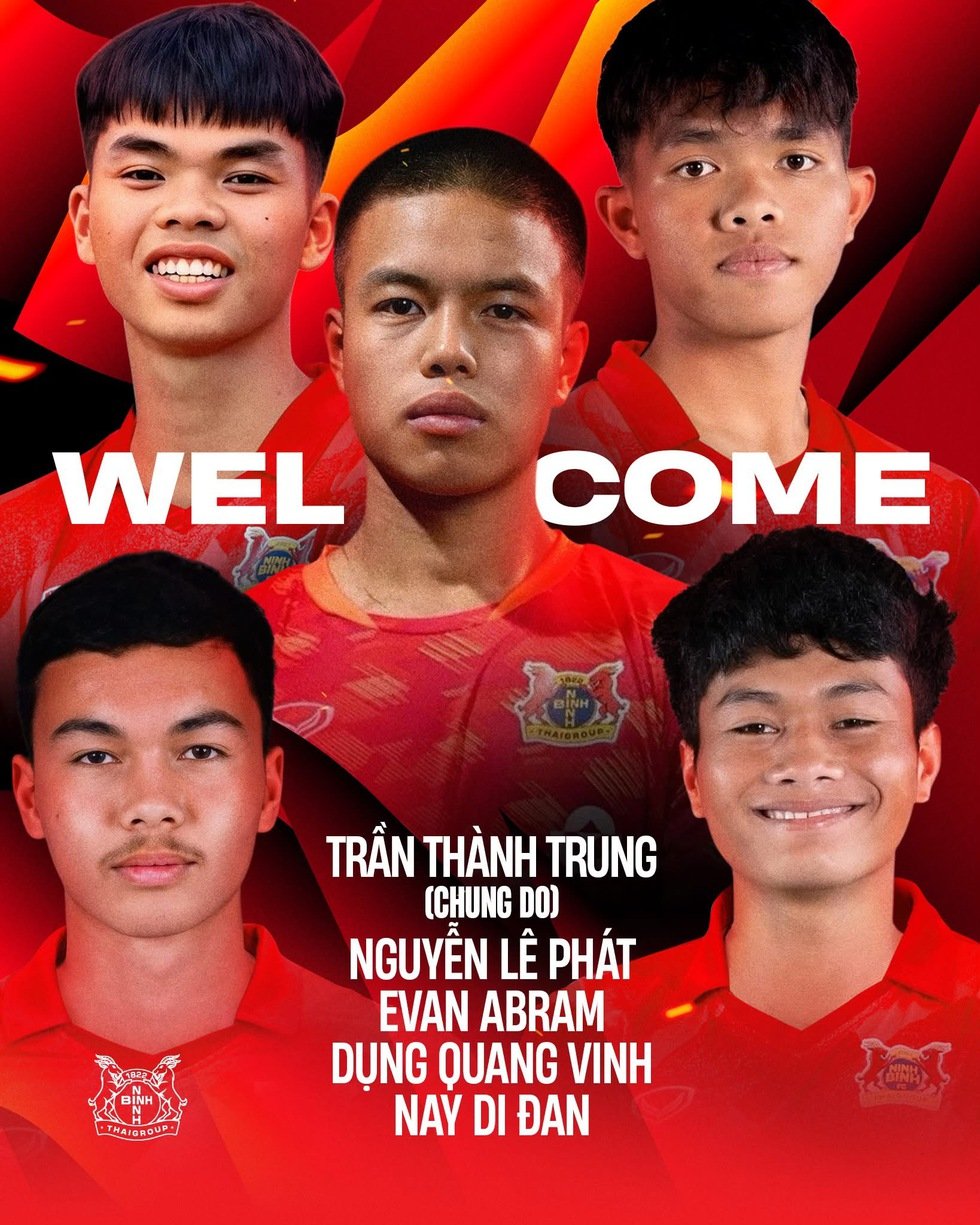 Ninh Bình công bố 5 tân binh ‘trẻ măng’: Làn gió mới làm mát V-League- Ảnh 1.