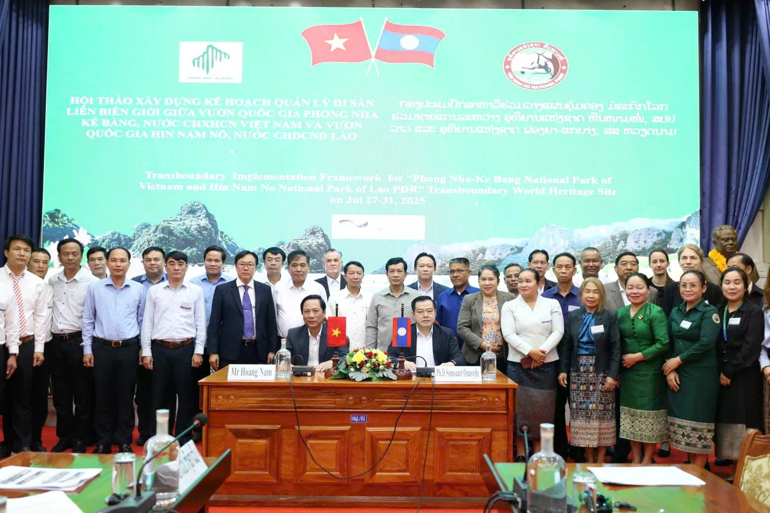 Bàn phương án hợp tác di sản Phong Nha - Kẻ Bàng và Hin Nam Nô
