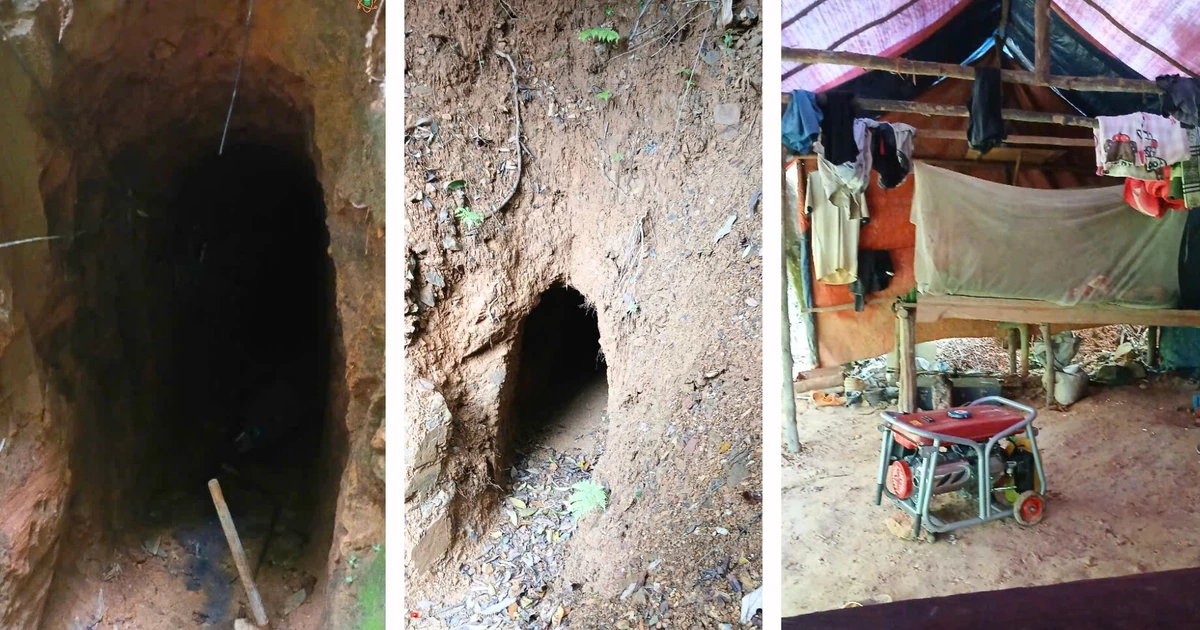 Develop a plan to destroy illegal gold mines in Ben Quan commune