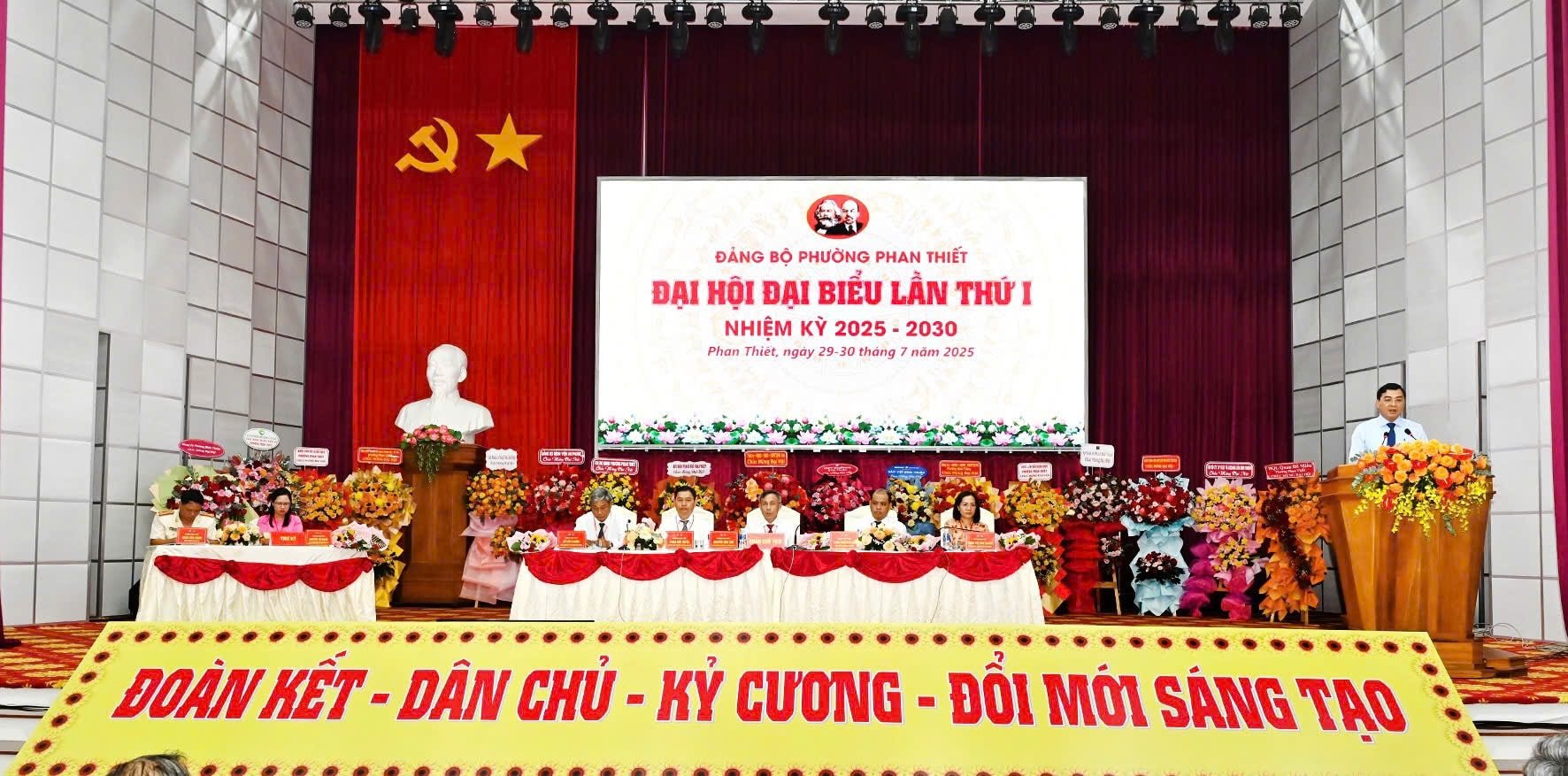 Phương châm đại hội là Đoàn kết - Dân chủ- Kỷ cương - Đổi mới sáng tạo