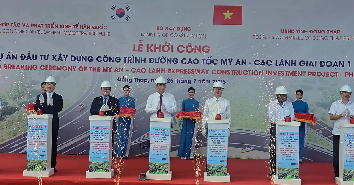 Khởi công dự án cao tốc hơn 6.100 tỷ đồng qua Đồng Tháp