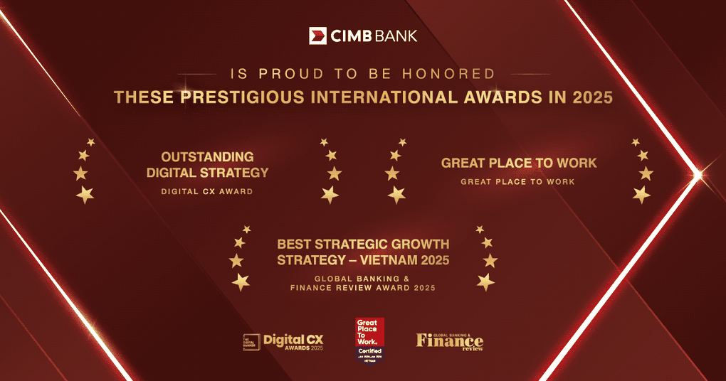 CIMB Việt Nam khẳng định vị thế với loạt giải thưởng quốc tế - 1