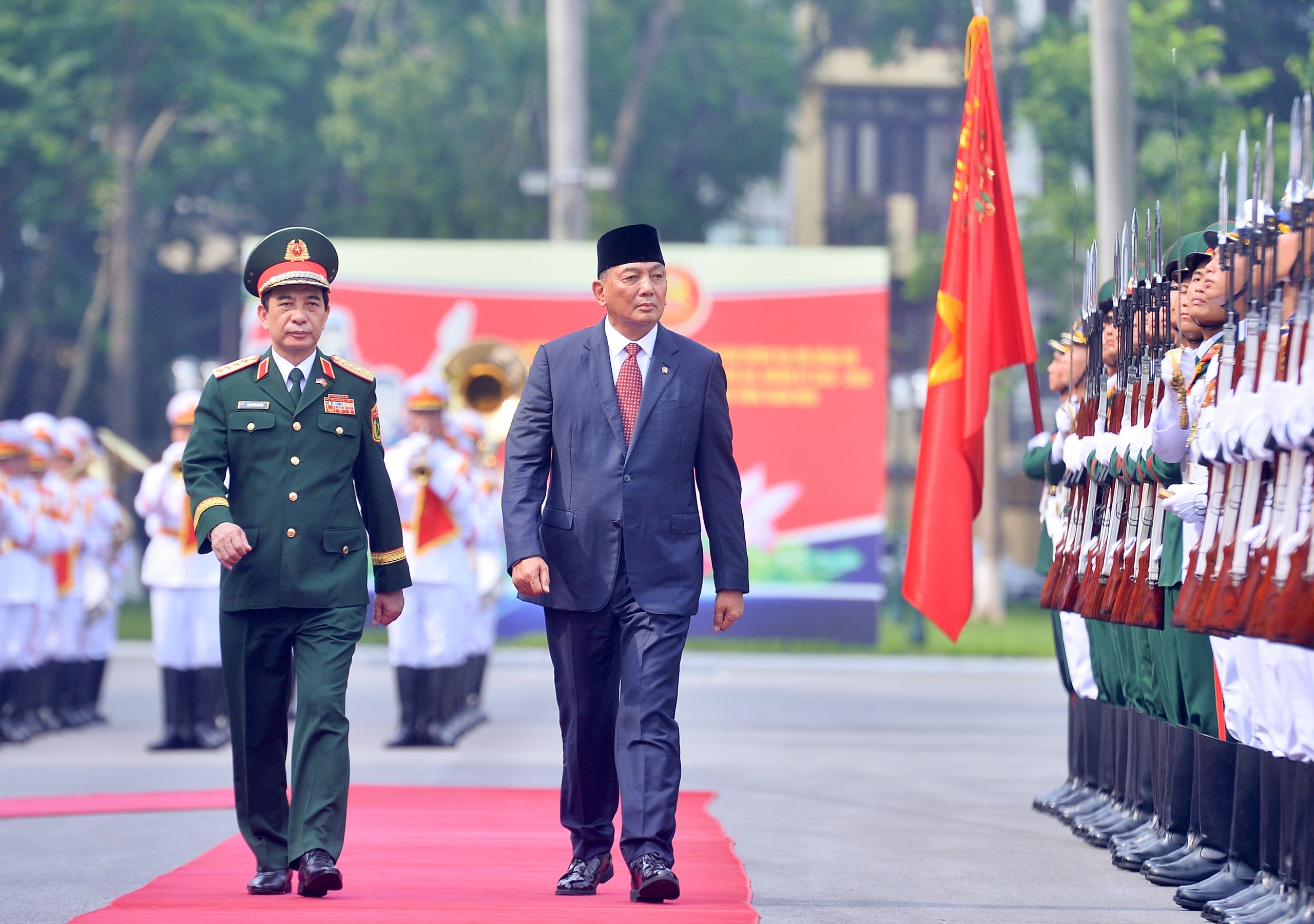 Đại tướng Phan Văn Giang hội đàm với Bộ trưởng Quốc phòng Indonesia - Ảnh 1.