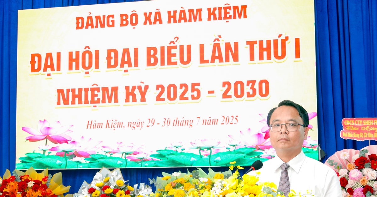 El subsecretario del Comité del Partido Provincial de Lam Dong, Dang Hong Sy, asistió y dirigió el Congreso del Comité del Partido de la Comuna de Ham Kiem.