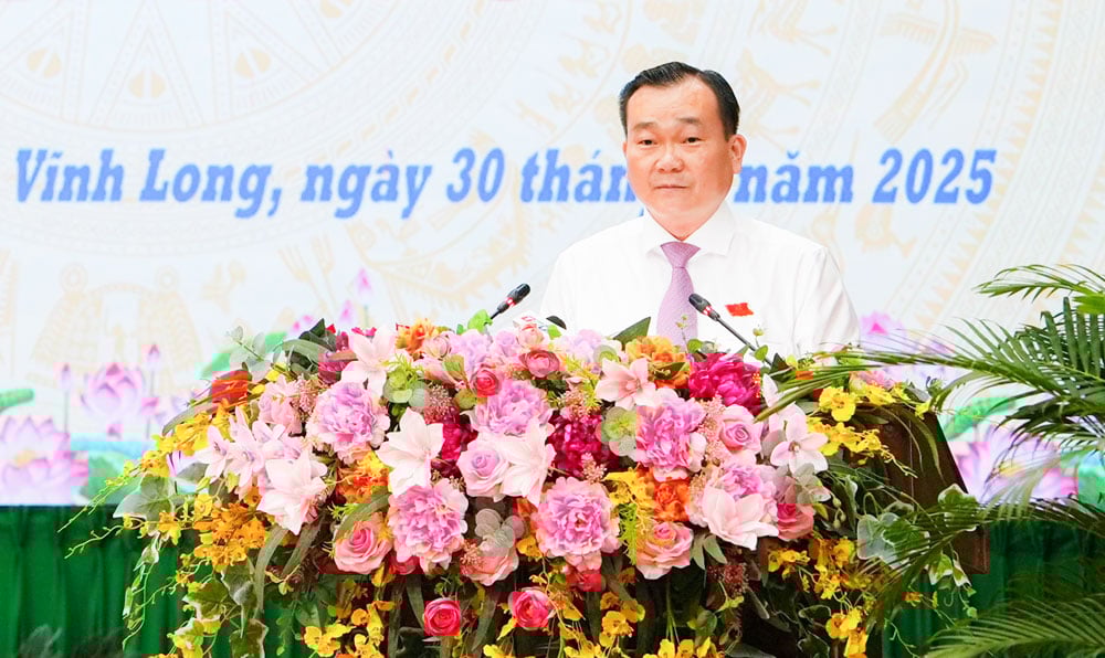 Ông Nguyễn Minh Dũng- Phó Bí thư Tỉnh ủy, Chủ tịch HĐND tỉnh phát biểu kết luận phiên thảo luận.
