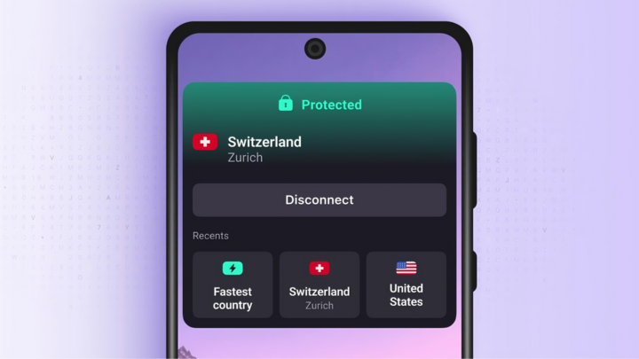 Người dùng tại Anh kết nối tới máy chủ Thụy Sĩ qua Proton VPN để bảo vệ quyền riêng tư. (Nguồn: Thenextweb)