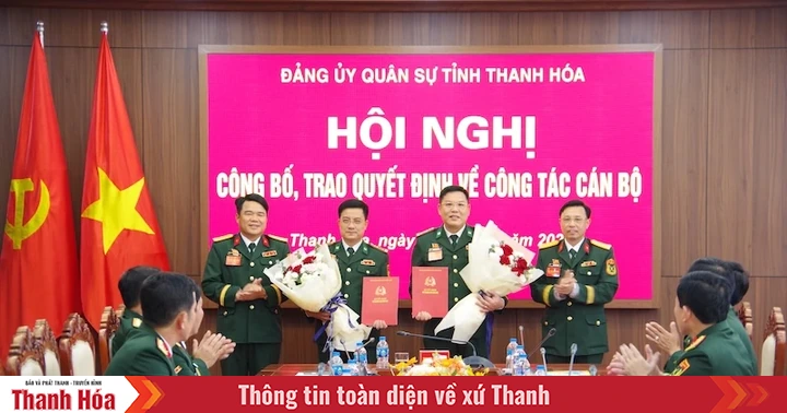 Trao Quyết định chuẩn y Ủy viên Ban Thường vụ Đảng ủy quân sự tỉnh Thanh Hóa