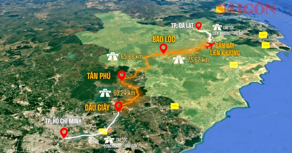 គម្រោងផ្លូវល្បឿនលឿន Tan Phu - Bao Loc នៅតែ "រញ៉េរញ៉ៃ" មិនទាន់កំណត់ថ្ងៃចាប់ផ្តើមទេ។
