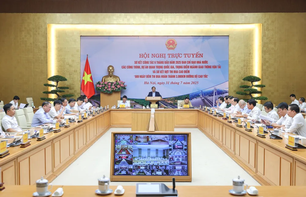 Ban chỉ đạo nhà nước các công trình, dự án quan trọng quốc gia, trọng điểm ngành tổ chức hội nghị trực tuyến sơ kết công tác 6 tháng đầu năm 2025