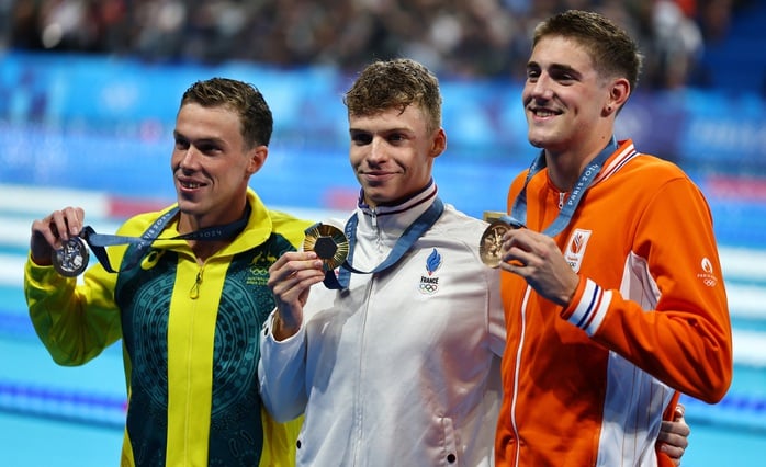 Siêu kình ngư Leon Marchand giành 4 HCV, phá 4 kỷ lục Olympic- Ảnh 7.