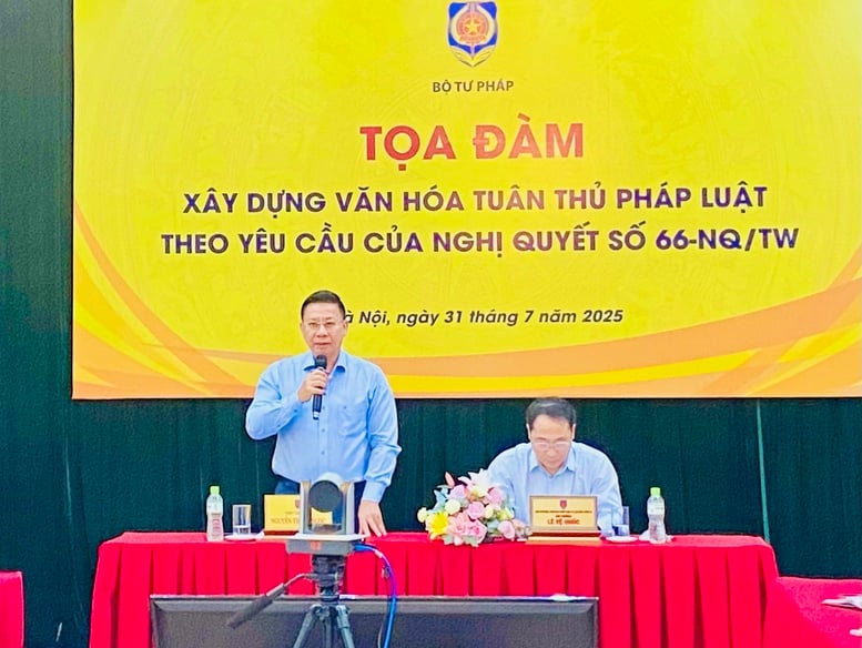 Xây dựng văn hóa tuân thủ pháp luật theo yêu cầu của Nghị quyết số 66-NQ/TW - Ảnh 1.