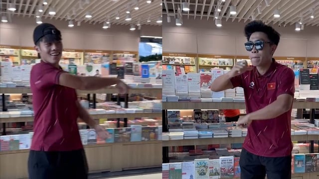 Quốc Việt rủ Đình Bắc, Văn Khang,... nhảy TikTok theo trend cực hài hước ở sân bay - Ảnh 2.