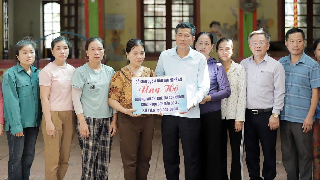 Ngành Giáo dục Nghệ An hỗ trợ các trường học bị thiệt hại nặng sau bão số 3 - 1