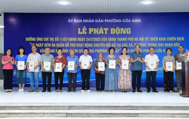 Chuyển đổi số đến từng ngõ, gõ từng nhà: Phường Cửa Nam khởi động chiến dịch 45 ngày đêm cao điểm- Ảnh 4.