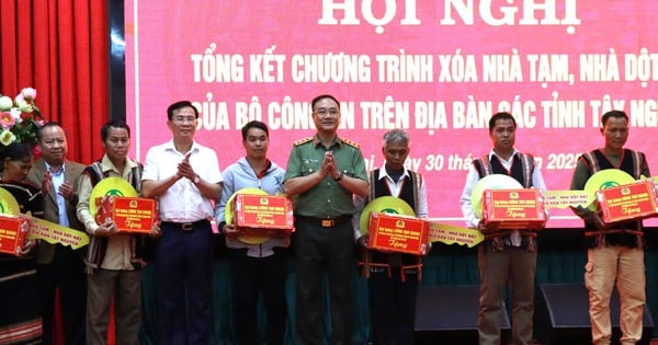 Ministry of Public Security supports the elimination of 6,370 temporary and dilapidated houses in the Central Highlands